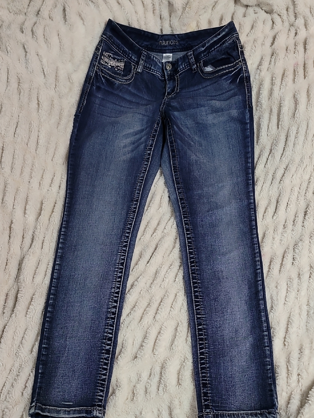 Maurices Women's Navy Blue Skinny Jeans